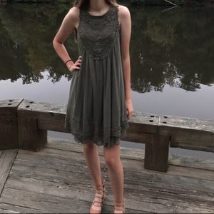 green altar’d state dress